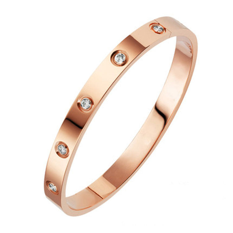 Rose Gold Eternity | Timantti rannekoru